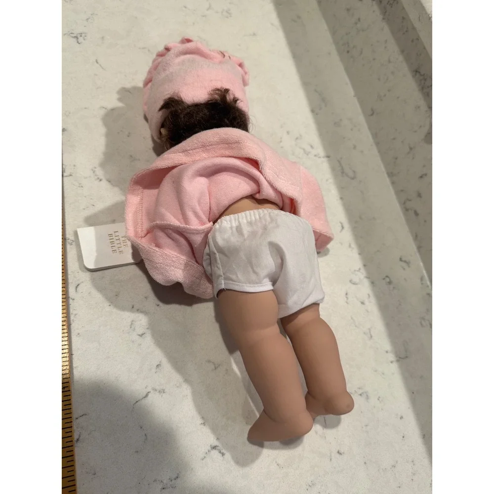 Lee Middleton Original Baby Doll Pink Robe Bonnet 
